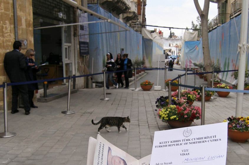 Punctul pietonal de frontieră din centrul Nicosiei a fost deschis în 2009.