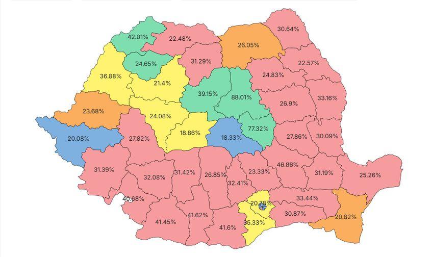 Rezultate vot alegeri parlamentare 2024 pe judete