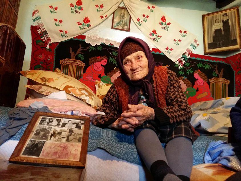 Țața Leana Vișan, 96 de ani, a fost doica lui Liviu Dragnea. Foto: Lucian Muntean