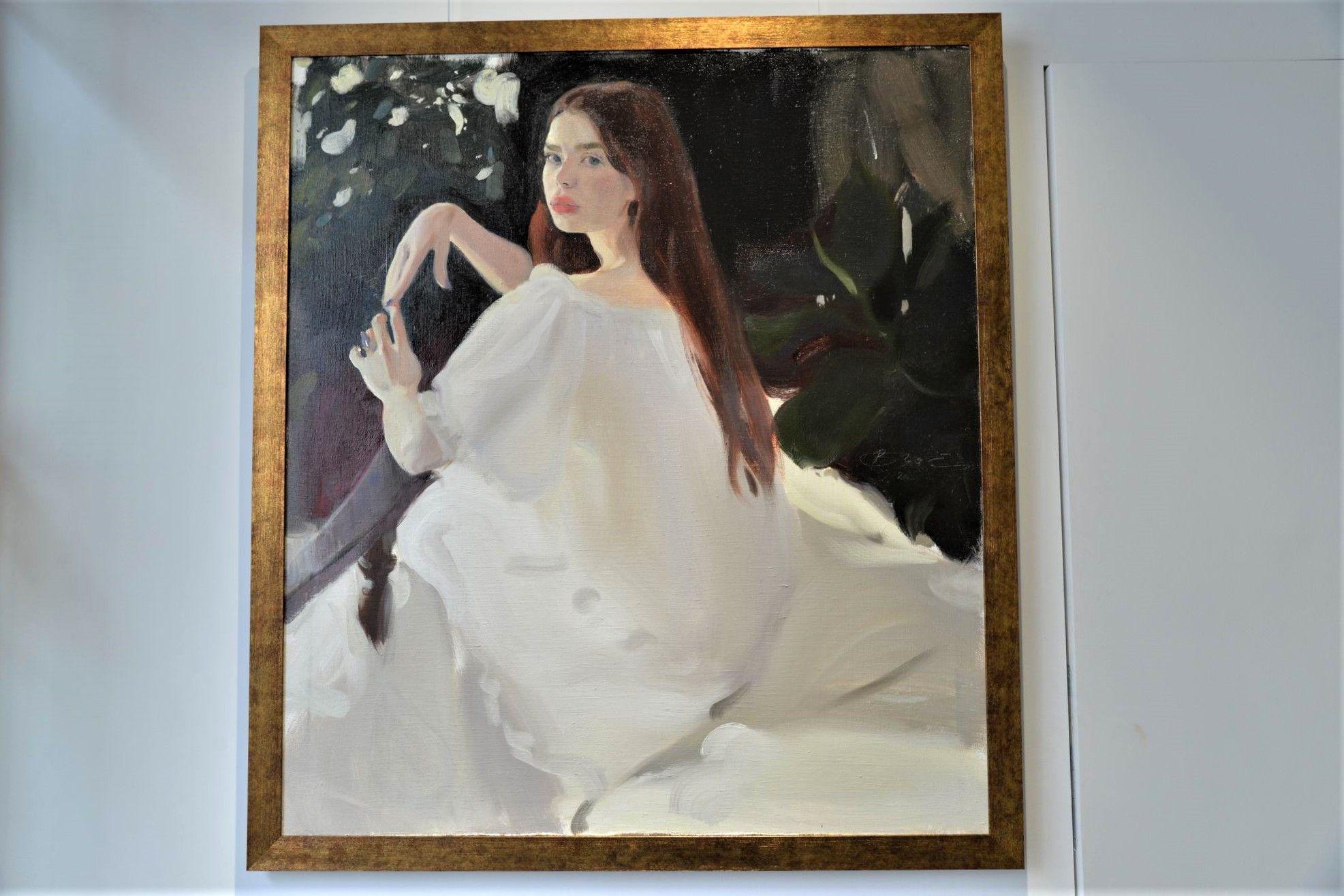 Picturile Elenei Bria în expoziția din galeria Arbor din București, iunie 2021. Foto Lucian Muntean