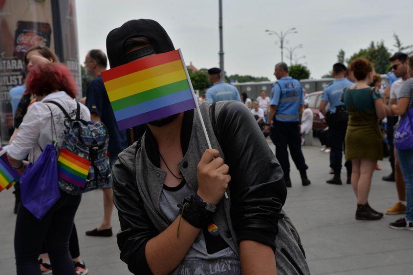 Imagine de la o manifestaţie a comunităţii LGBT. Foto: Lucian Muntean