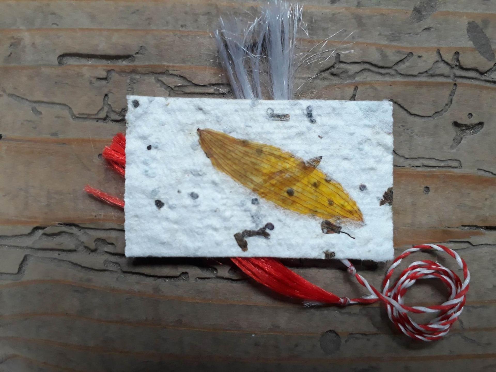 Mărțișor din hârtie manuală creat de Răzvan Supuran. Foto arhiva personală Răzvan Supuran