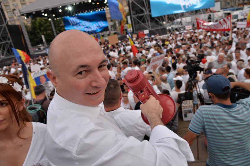Codrin Ştefănescu, la mitingul PSD din 9 iunie 2018: Foto: Lucian Muntean