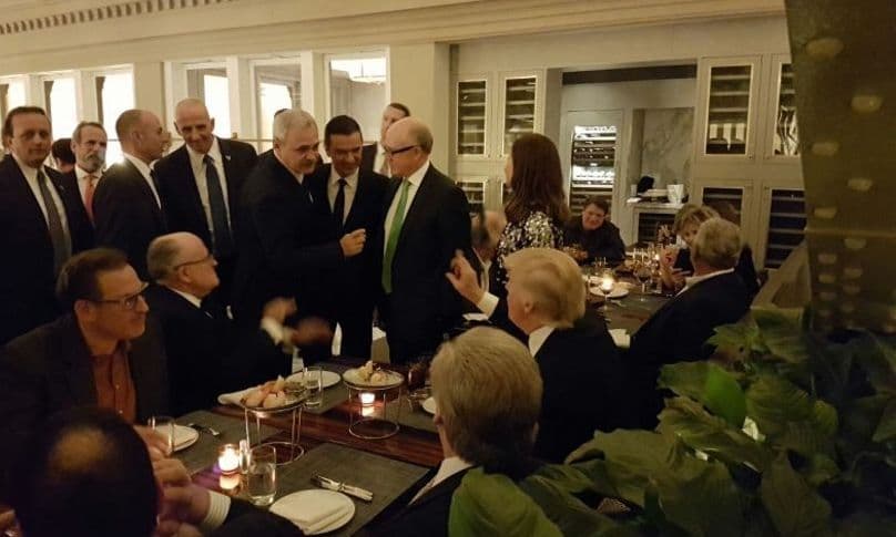 Imagine de la întâlnirea lui Liviu Dragnea cu Donald Trump. Sursa: Facebook