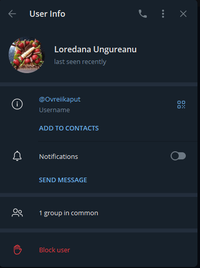 Cu ce nickname-uri defilează membrii și membrele grupului de Telegram „Geții fideli”. Captură de ecran via Telegram