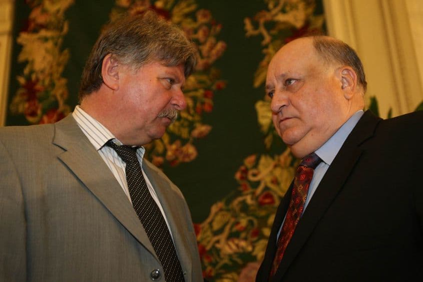 Attila Verestóy și Octav Cozmâncă. Foto din arhiva lui Lucian Muntean