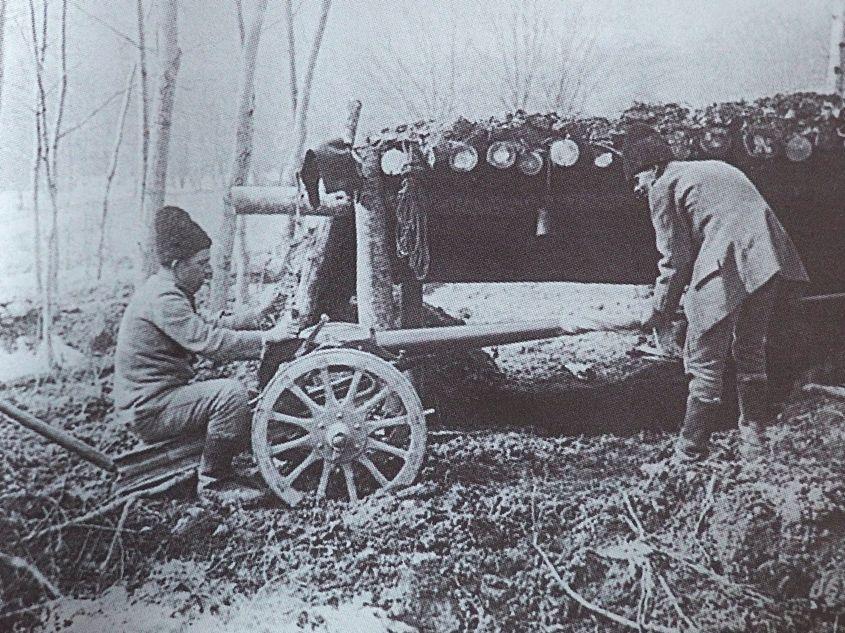 Artileriști români la Turtucaia