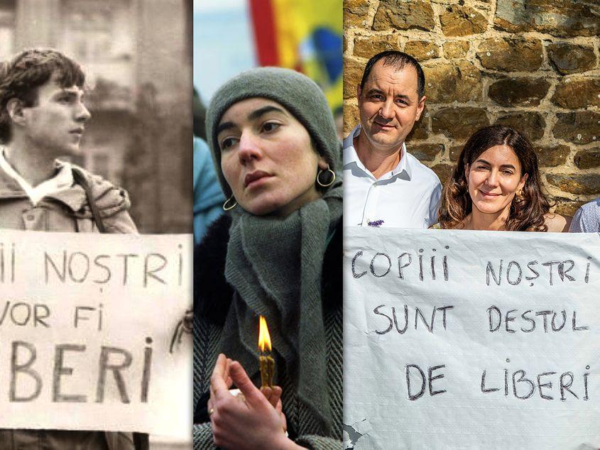 1989 - ”Copiii noștri vor fi liberi”
2019 - ”Copiii noștri sunt destul de liberi”
Colaj: Cosmin Creț