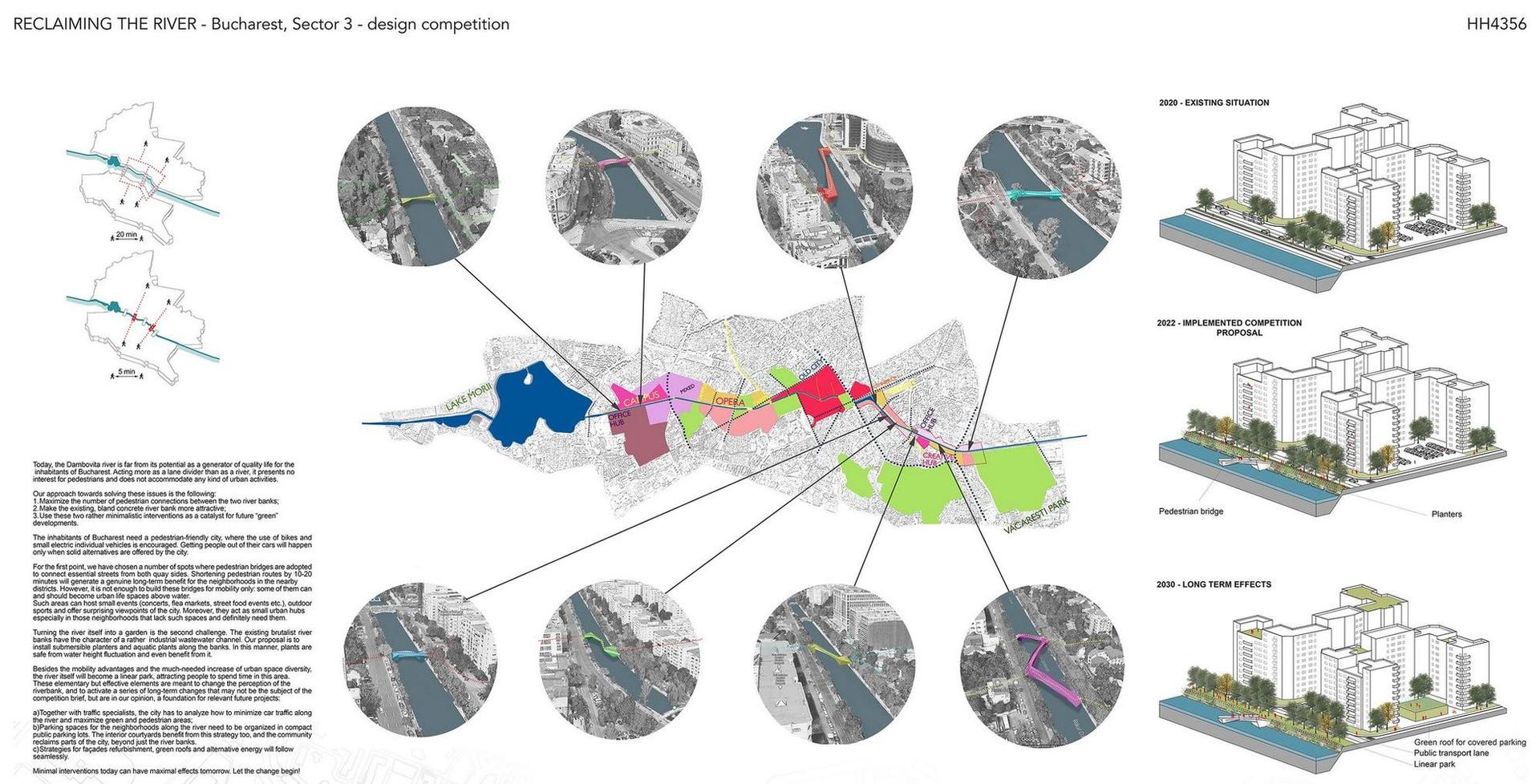 Proiectul ar face parte dintr-o strategie mai largă, care ar duce la crearea unui spațiu verde ce traversează Bucureștiul de la est la vest. Foto: OAR