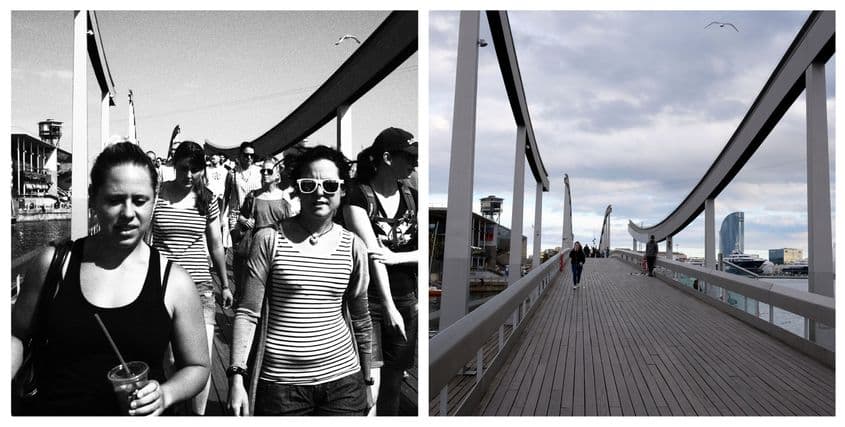 Portul Rambla del Mar, unul din locurile cu cea mai mare densitate de turiști pe metru pătrat. Cândva.