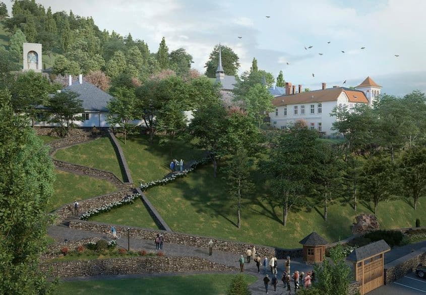 Randare a proiectului de restaurare cu fonduri europene a domeniului Ciucea făcută publică de Consiliul județean Cluj