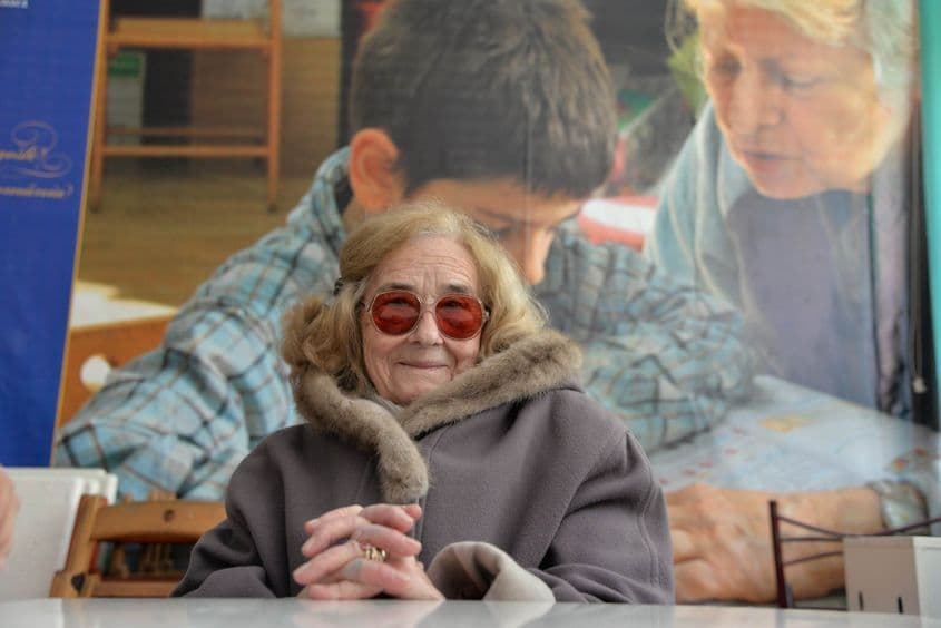 Marica Bărbieru, cea mai vârstnică voluntară de la Centrul Generații. Fotografii: Lucian Muntean