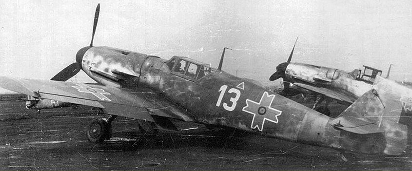 Messerschmitt 109, avionul pilotat de Greceanu în cel de-al Doilea Război Mondial.
