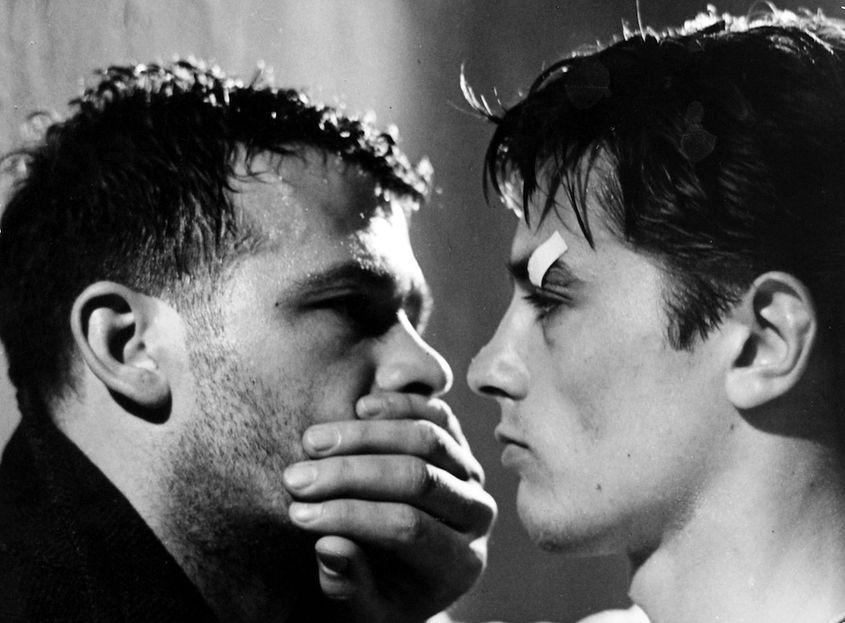 Alain Delon, în "Rocco şi fraţii săi" (1960), regizat de Luchino Visconti.