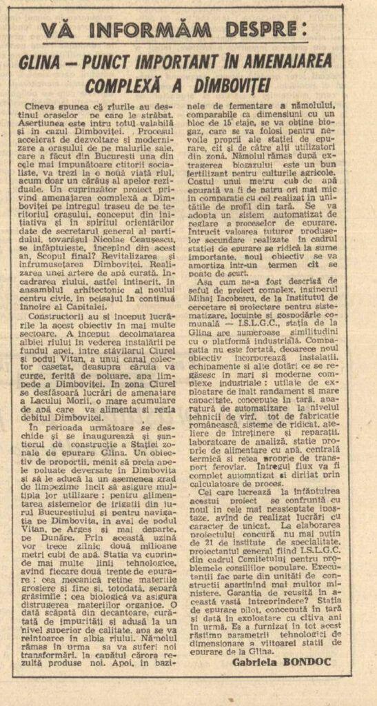 Extras din ziarul Scînteia, 9 noiembrie 1985 Foto: Ziarele Arcanum