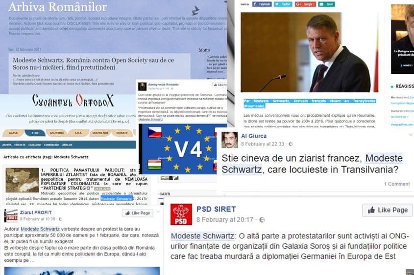 Colaj de referințe privind identitatea lui Modeste Schwartz