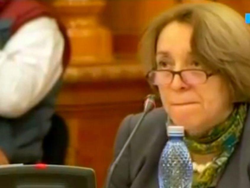 Cristina Guseth s-a pierdut în faţa parlamentarilor. Captură TV