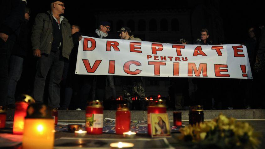 Protest în București după incendiul de la Colectiv. Foto: Lucian Muntean