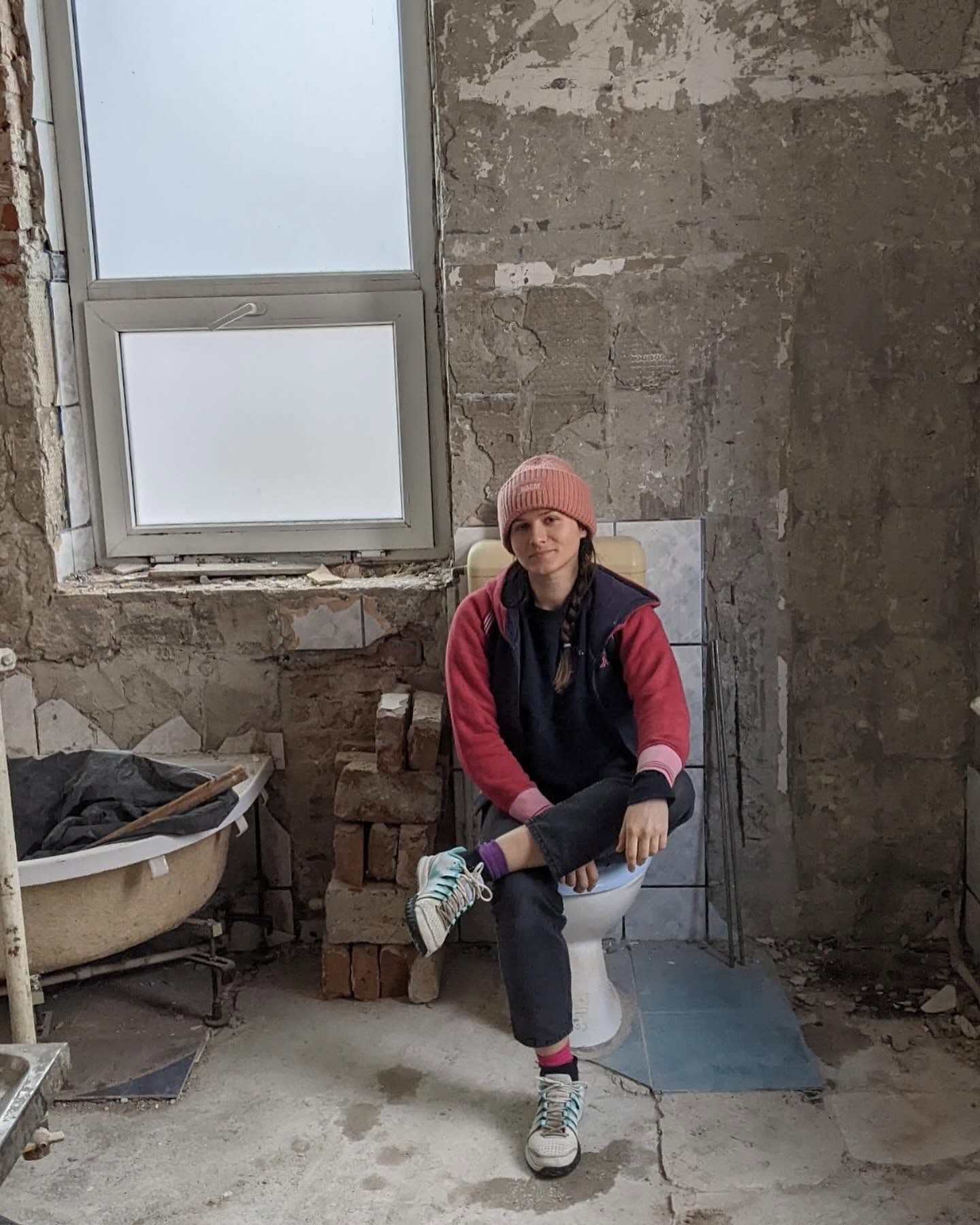 Garsoniera în timpul lucrărilor de recondiționare. Foto: arhivă personală
