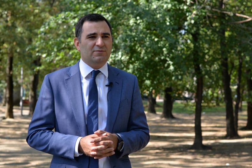 Cristian Băcanu candidatul alianței PNL și USR-PLUS la primăria Sectorului 5. Foto Lucian Muntean