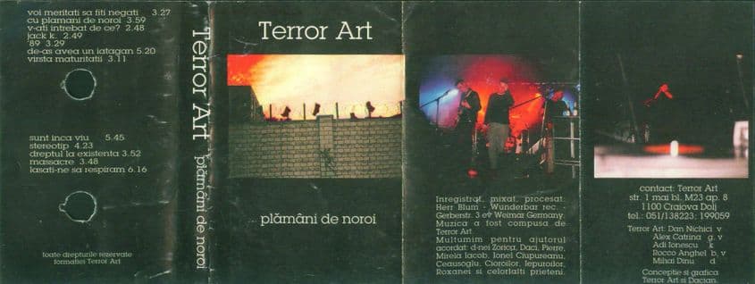 Albumele Terror Art, autoproduse în 1999 și 2000.
Arhiva personală Mihai Laurențiu Fuiorea