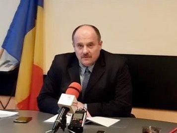 Marius Florin Mihăilă în biroul de șef al IPJ Sălaj, pe care l-a ocupat din decembrie până săptămâna trecută. FOTO: MAGAZIN SĂLĂJEAN