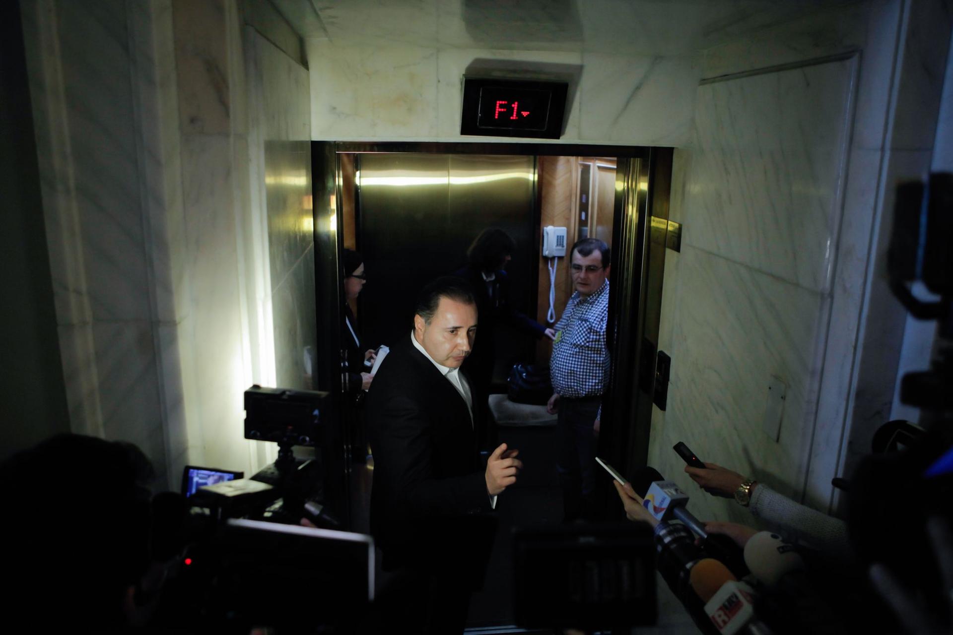 Cristian Rizea in March 2016, right after the Legal Commission of the Chamber of Deputies had discussed the Anti-Corruption Directorate's request on approving his pretrial arrest and detention. PHOTO: GEORGE CĂLIN / Inquam Photos