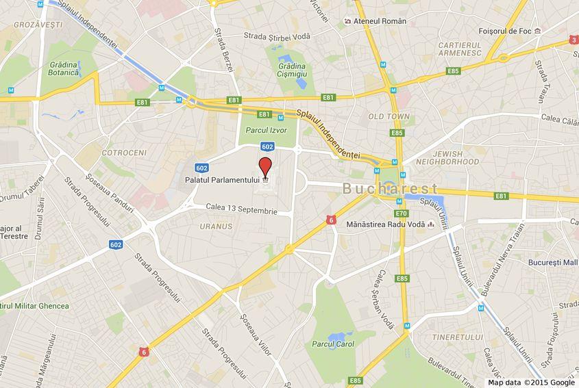 Una dintre cele mai aglomerate zone ale Capitalei.