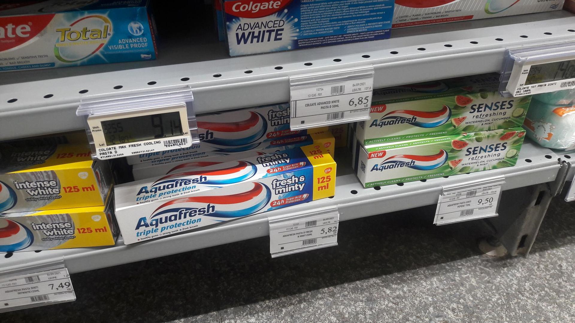 Oglindă, oglinjoară, care-i cea mai ieftină pastă de dinți din țară?
