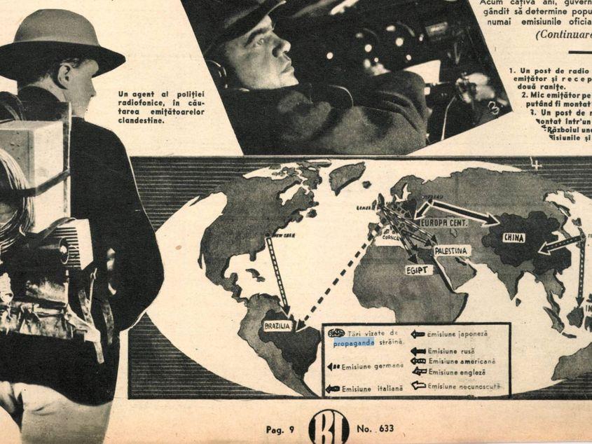 Propaganda rusească pe calea undelor radio, în Realitatea Ilustrată din 1939 / Foto: Arcanum