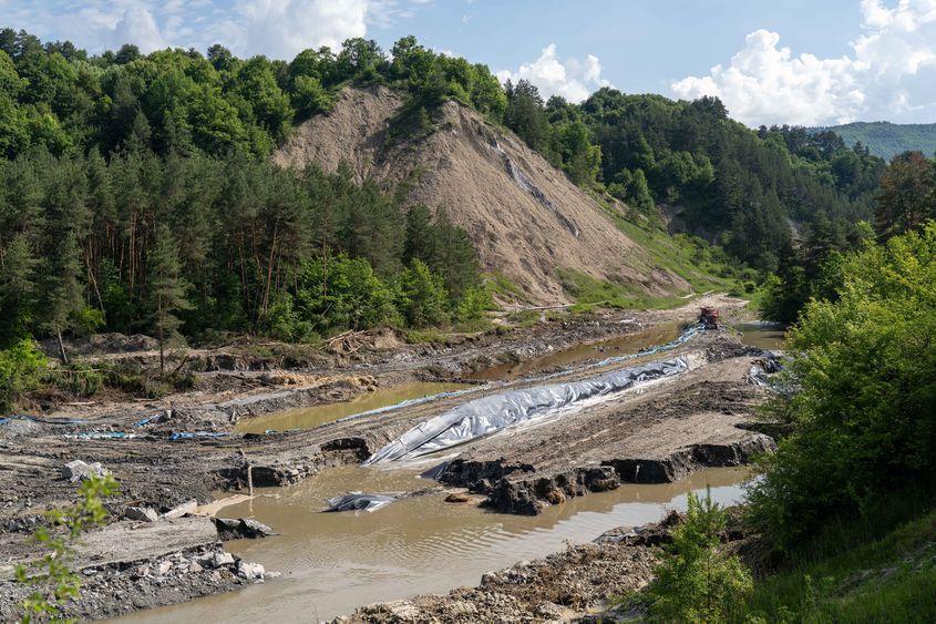 Ce a mai rămas din salina de la Praid. Foto: Raul Ștef