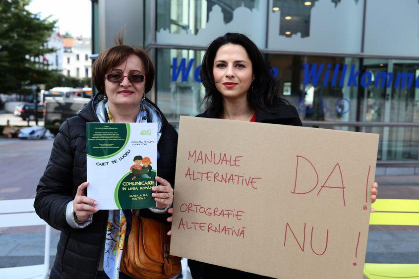 Ramona, la un protest din acest an. Foto: Arhiva personală