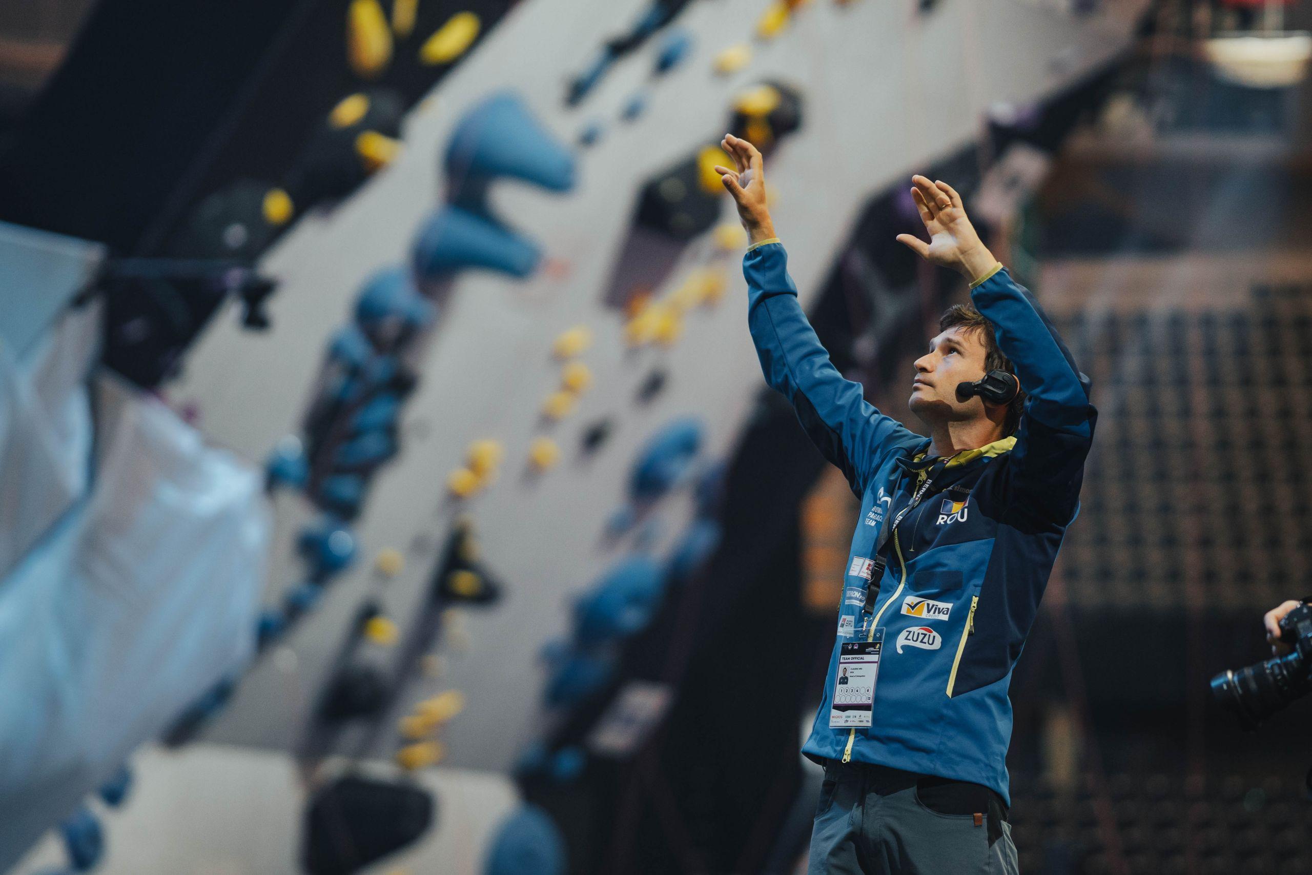 Berna, 8 august 2023. România în calificările la paraclimbing în cadrul Campionatelor Mondiale IFSC de la Berna. Foto: ©️ Lena Drapella/IFSC