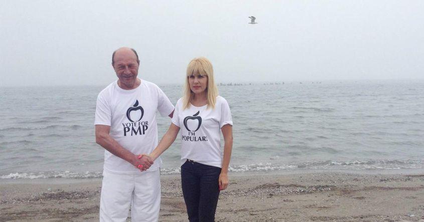 Elena Udrea și Traian Băsescu, „părinții” PMP. Foto: Pagina de Facebook a Elenei Udrea