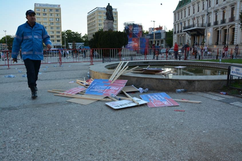 Mitingul s-a încheiat. Armele electorale rămân pe câmpul de bătaie