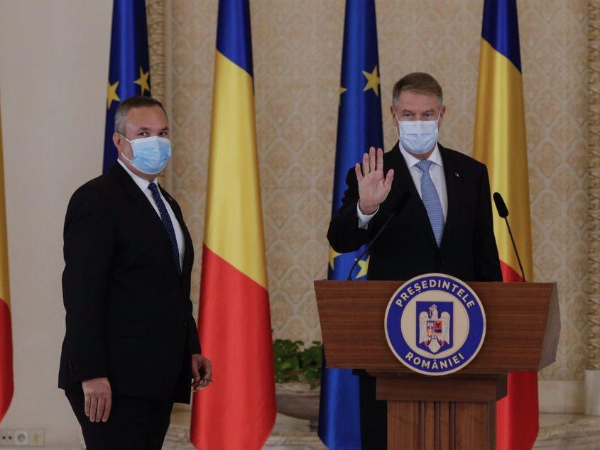 Nicolae Ciucă, ministrul interimar al Apărării, desemnat de preşedintele Klaus Iohannis candidat la funcţia de prim-ministru, joi, 21 octombrie 2021. Inquam Photos / George Calin