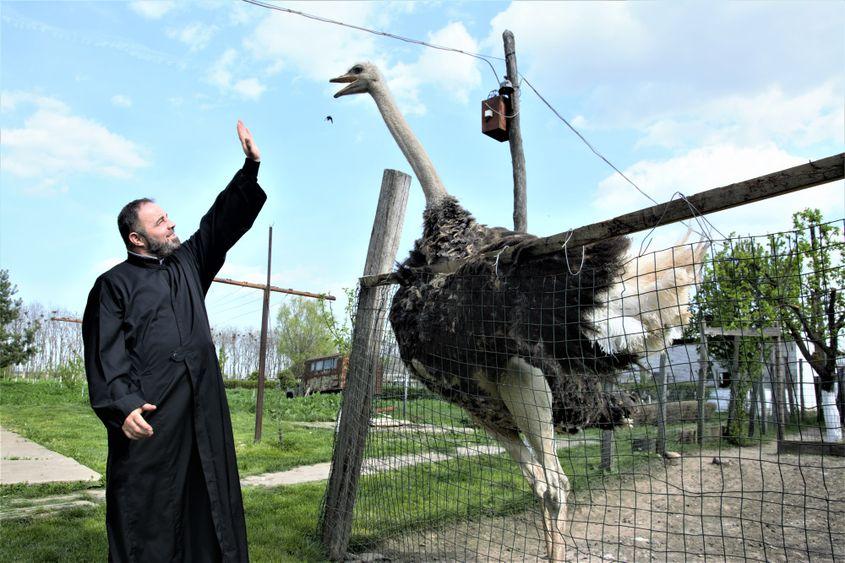 Părintele Ștefan Clinciu, fost luptător în trupele speciale, în Irak şi Afganistan.