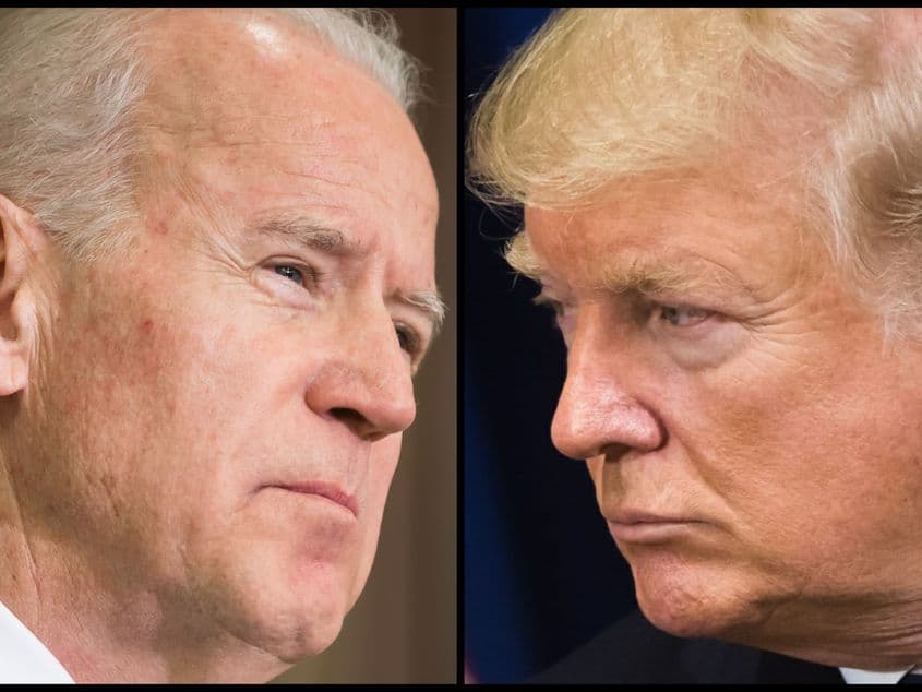 Joe Biden și Donald Trump se înfruntă pentru postul de președinte al SUA. 
Foto: Palinchak | Dreamstime.com
