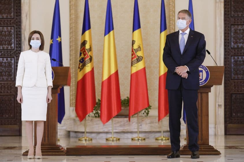 Maia Sandu si Klaus Iohannis/ Inquam Photos / George Călin