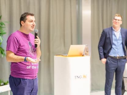 Reprezentanți ai Airbus, NVIDIA și Hugging Face s-au întâlnit pentru prima ediție CODIAX în București, la noul sediu ING Hubs România (P)