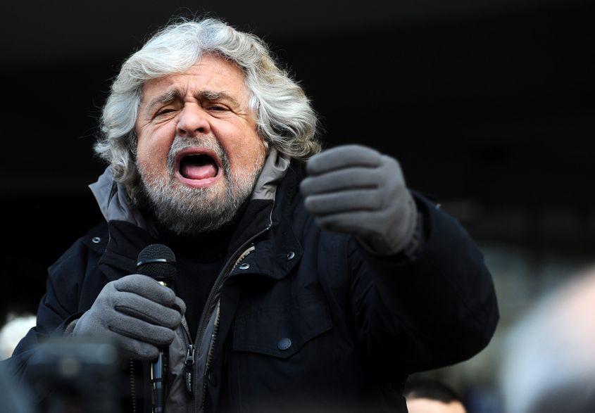 Beppe Grillo, liderul Mișcării 5 Stele. Foto: wikimedia.org