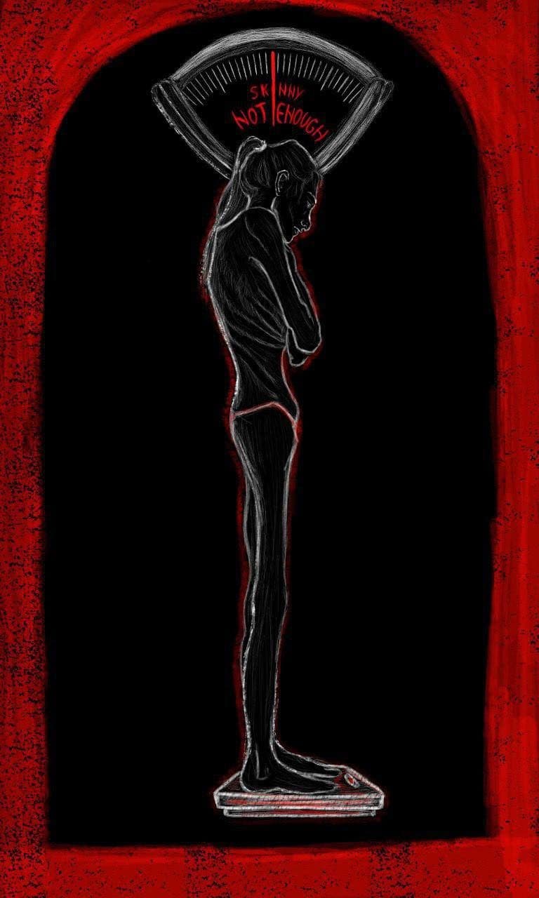 43 de kilograme cântărea Paula la Majorat. Ea are 1.70m Ilustrație de Adela Călini