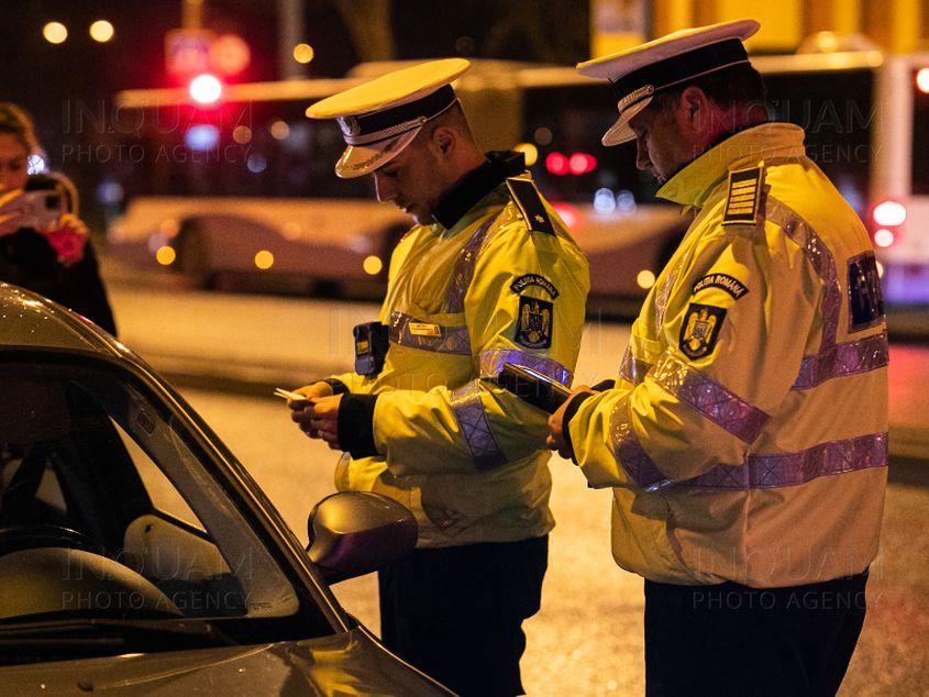 Acțiune desfășurată de polițiștii rutieri, având ca obiectiv prevenirea și combaterea conducerii autovehiculelor sub influenta substanțelor psihoactive, 9 martie 2023, Timișoara. Inquam Photos / Virgil Simonescu.