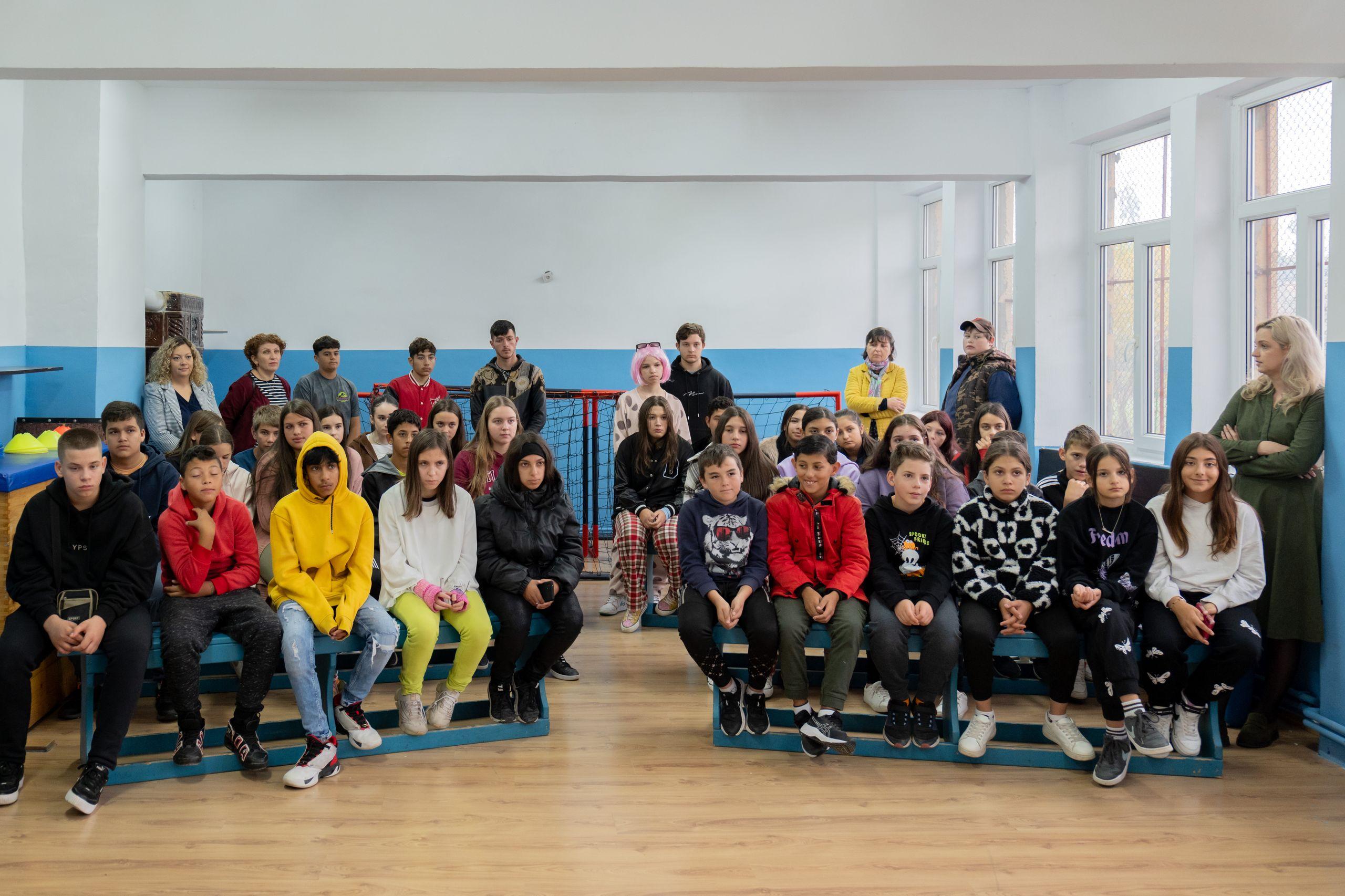 Elevi de gimnaziu din comuna Bonțida, județul Cluj. Foto: Raul Ștef