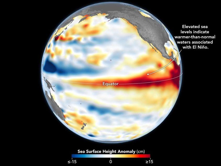 Fenomenul El Nino din 2026-2027 se așteaptă să fie unul dintre cele mai puternice din istorie
Foto: NASA