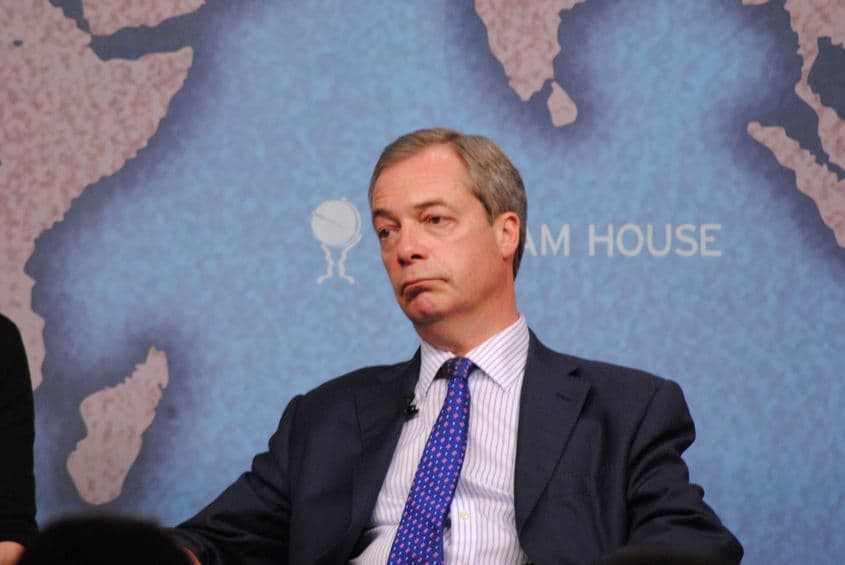 Nigel Farage a demisionat din fruntea UKIP, motivând că și-a atins scopul, acela de a scoate Marea Britanie din UE. Foto: Wikimedia.