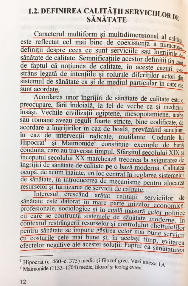 ORIGINAL. Pagina 12 a volumului semnat de Petru Armean.
