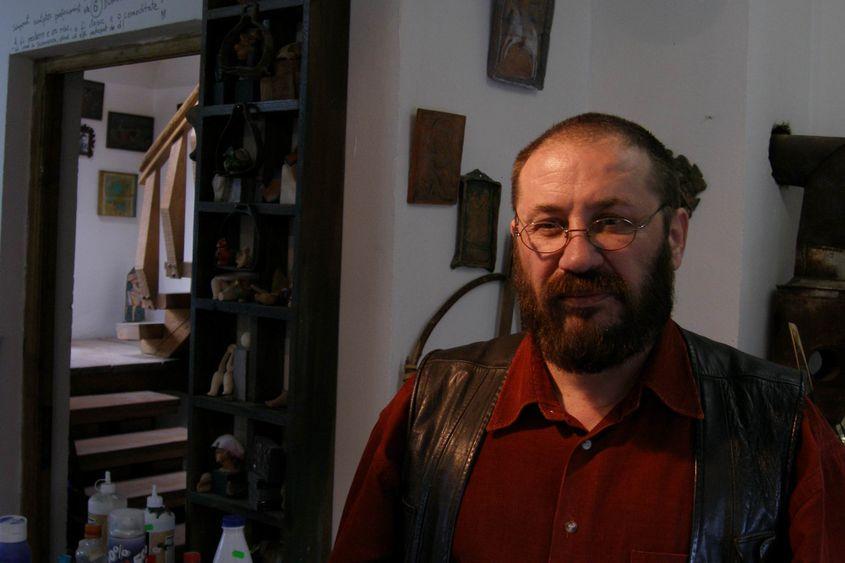 Sculptorul Maxim Dumitraș. Foto: Lucian Muntean
