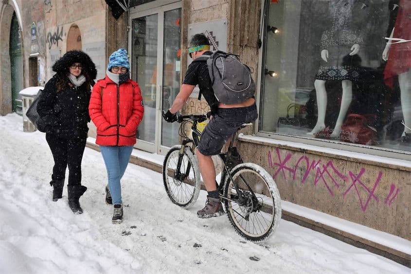 Valentin Bunea, în aceeași zi de 28 februarie. Foto: Lucian Muntean