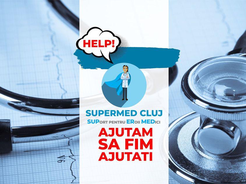 Supermed Cluj e o platformă pe Facebook care a strâns în 7 zile 10.000 de lei, din care s-au cumpărat materiale sanitare de protecție